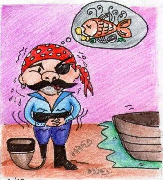 Ilustracin del Cuento Infantil El pirata  Pata de Pipa