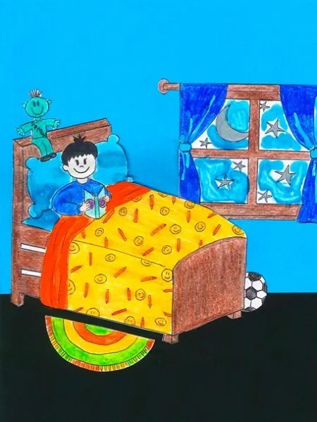 Ilustracin del Cuento Infantil Cuento para dormirse contento