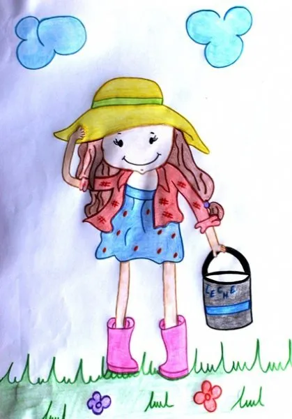 Ilustracin del Cuento Infantil El cntaro de leche