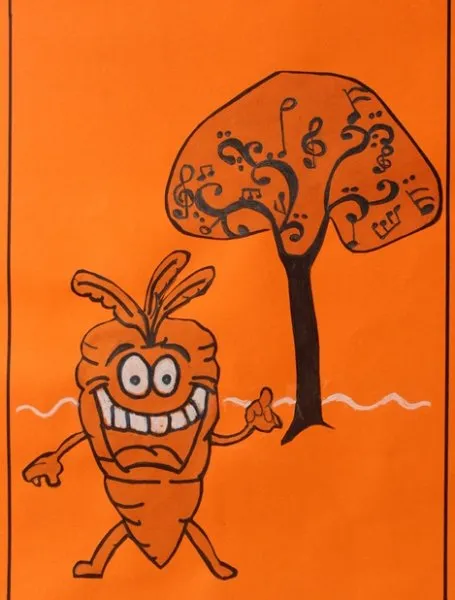Ilustracin del Cuento Infantil El Planeta Zanahoria