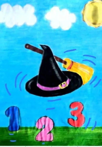 Ilustracin del Cuento Infantil El sombrero de la bruja