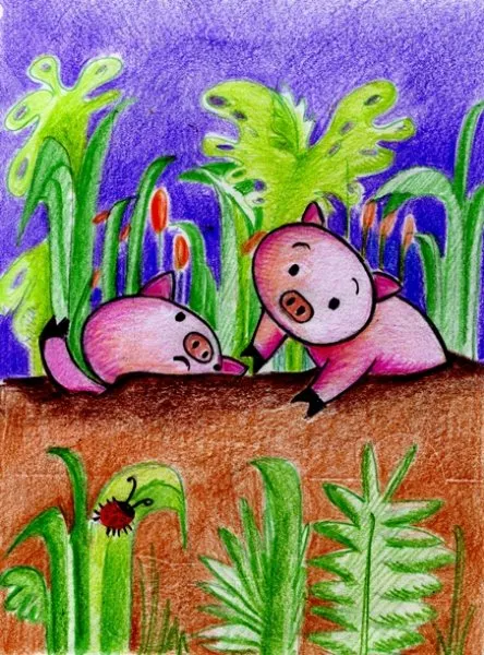 Cuento infantil Los Chanchos empantanados de Antes de Dormir