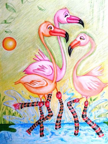 Las medias de los flamencos